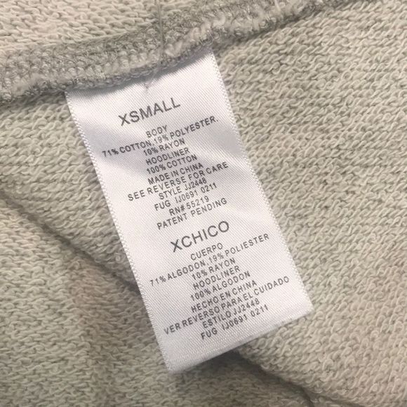 Salt & pepper sweater poncho with kangaroo pocket - Picture 4 of 4